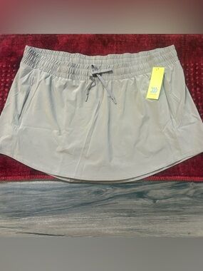 all in motion Olive Gray Athletic Skort with Drawstring